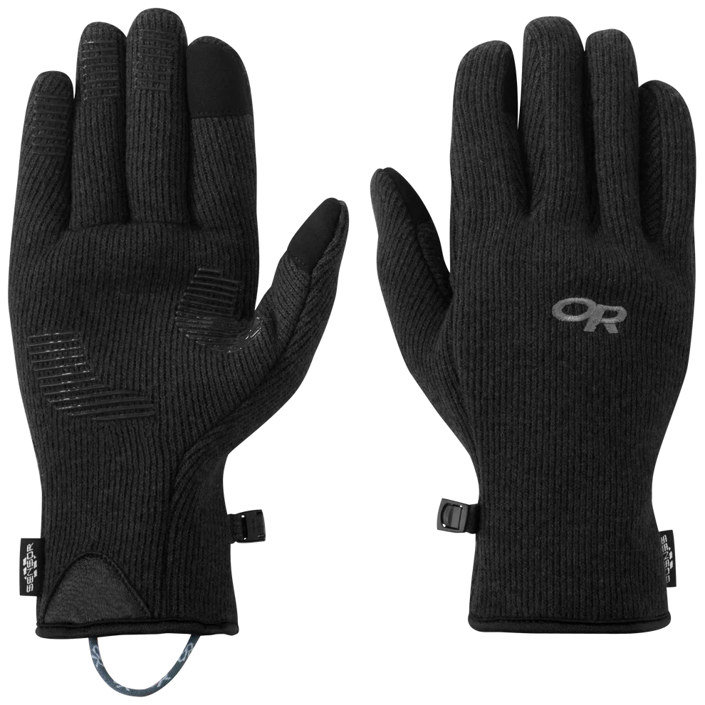 Outdoor Research Men Flurry Sensor Gloves Solid Black