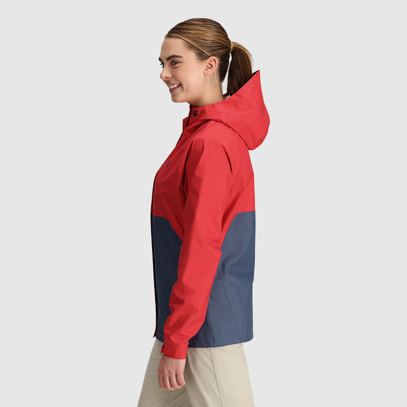 OUTDOOR RESEARCH Womens Apollo Rain Jacket Rhubarb/Dawn