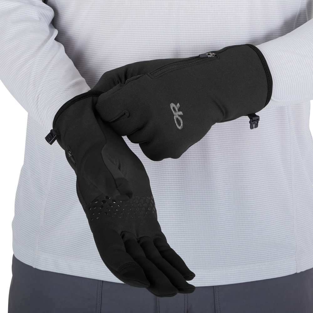 Outdoor Research Mens Versaliner Sensor Gloves black