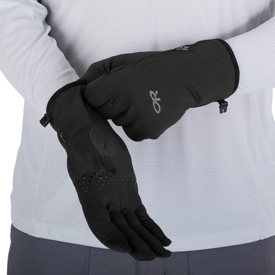 Outdoor Research Mens Versaliner Sensor Gloves black