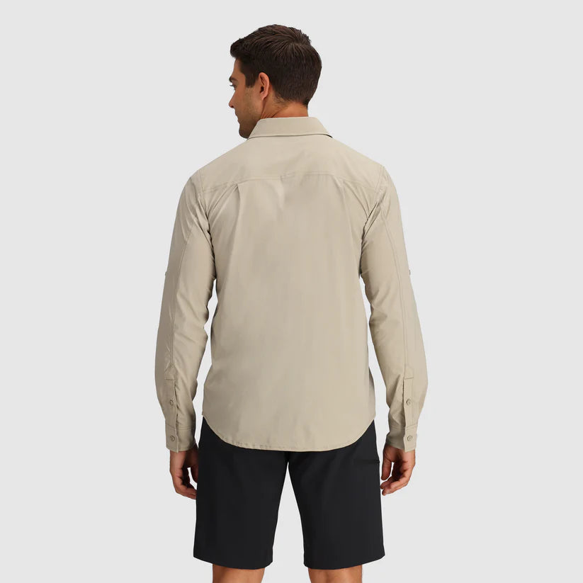 OUTDOOR RESEARCH Mens Way Station L/S Shirt Pro Khaki