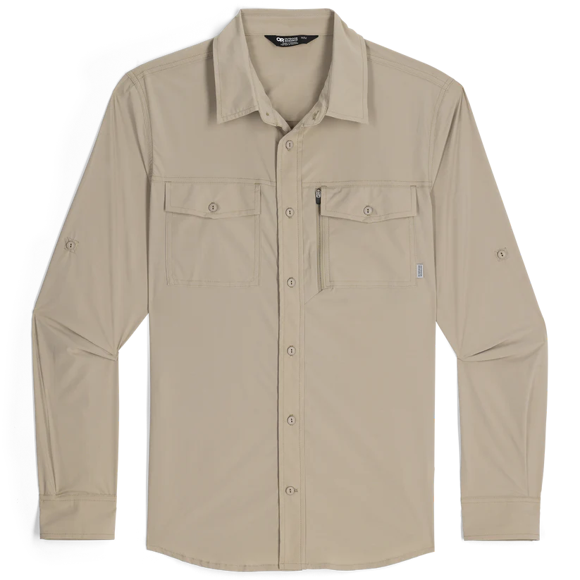 OUTDOOR RESEARCH Mens Way Station L/S Shirt Pro Khaki