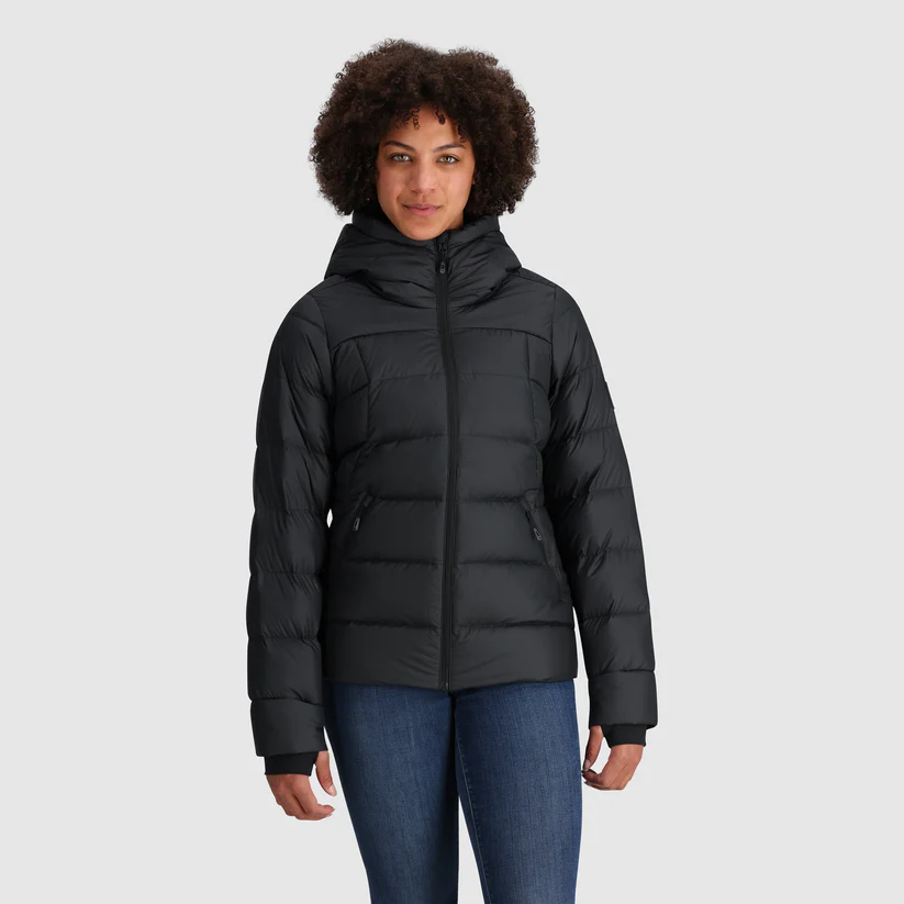 Outdoor Research Womens Coldfront Down Hoodie black