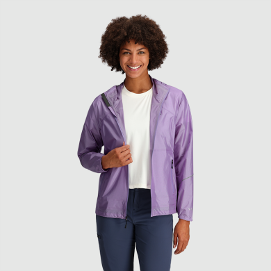 OUTDOOR RESEARCH WOMEN Helium Rain Jacket Lavender