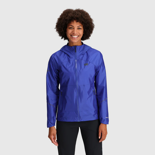 OUTDOOR RESEARCH Womens Helium Rain Jacket Ultramarine