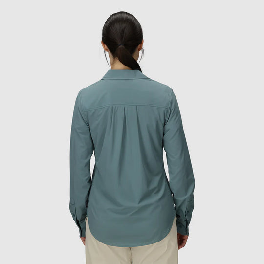 Outdoor Research Womens Astroman Long Sleeve Sun Shirt Neptune