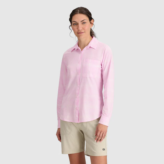 Outdoor Research Wmns Astroman Long Sleeve Sun Shirt Margarita Plaid