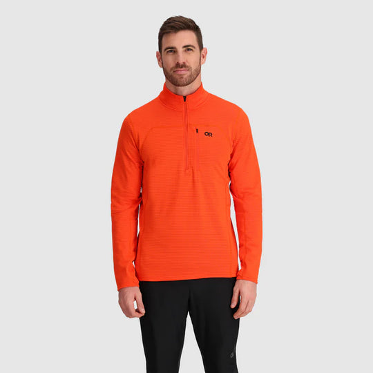 Outdoor Research Mens Vigor Grid Fleece Half Zip Spice