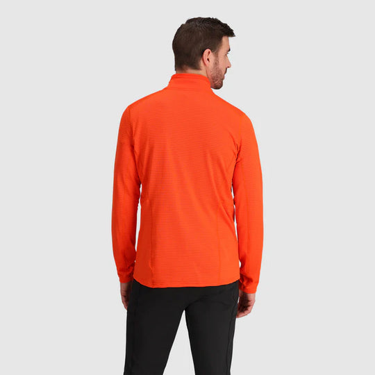 Outdoor Research Mens Vigor Grid Fleece Half Zip Spice