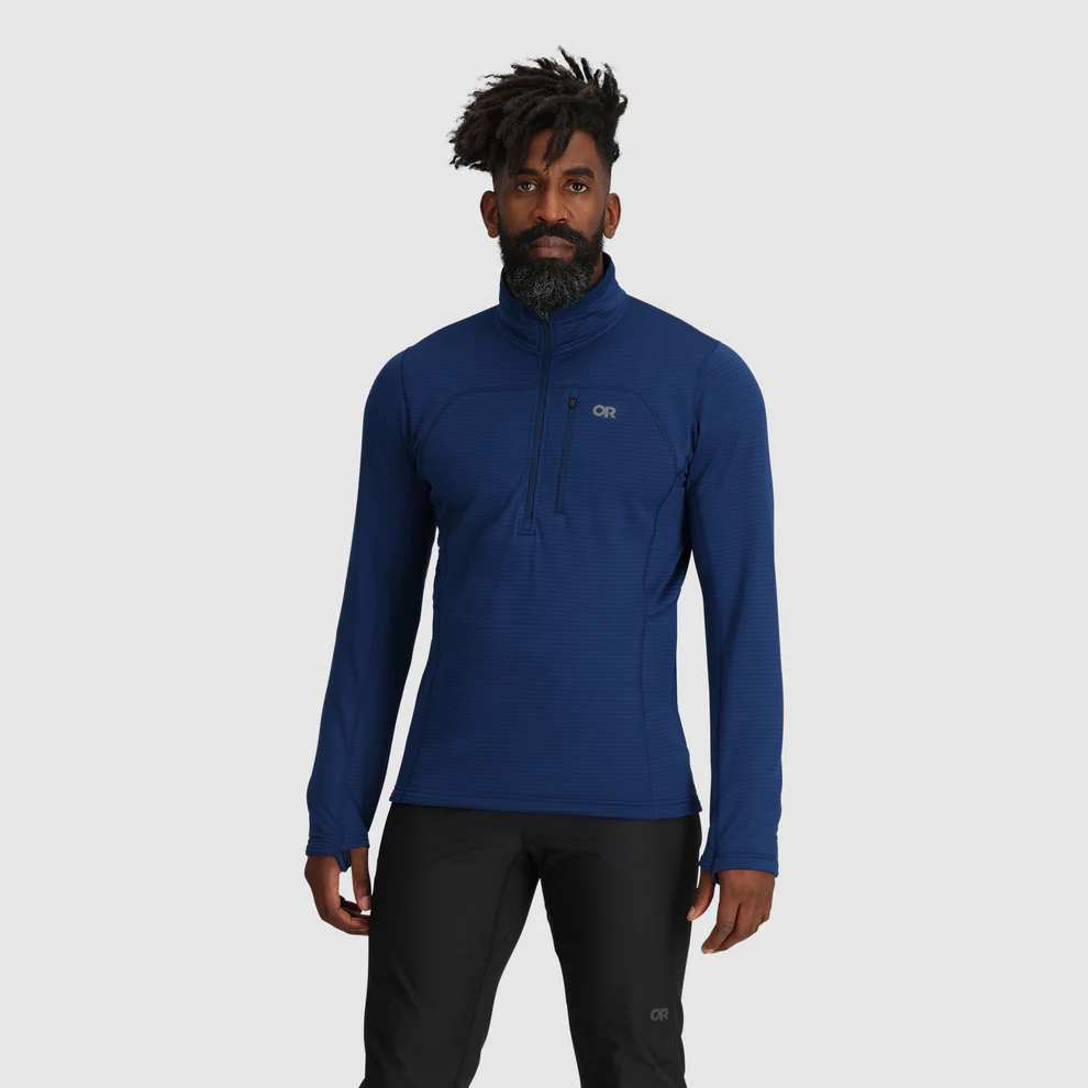 Outdoor Research Men Vigor Grid Fleece Half Zip Cenote
