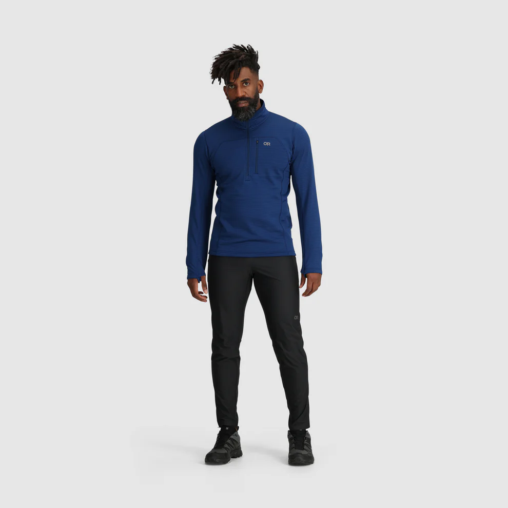 Outdoor Research Men Vigor Grid Fleece Half Zip Cenote
