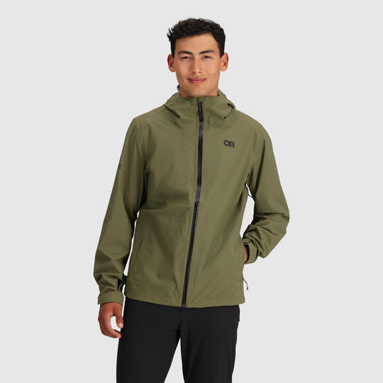 Outdoor Research Stratoburst Stretch Rain Jacket Ranger Green