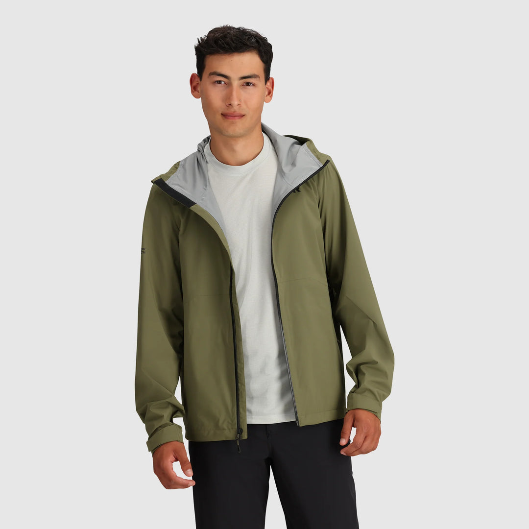 Outdoor Research Stratoburst Stretch Rain Jacket Ranger Green