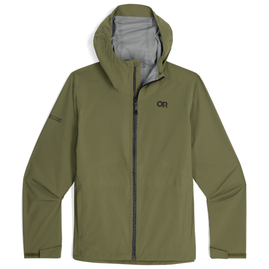 Outdoor Research Stratoburst Stretch Rain Jacket Ranger Green