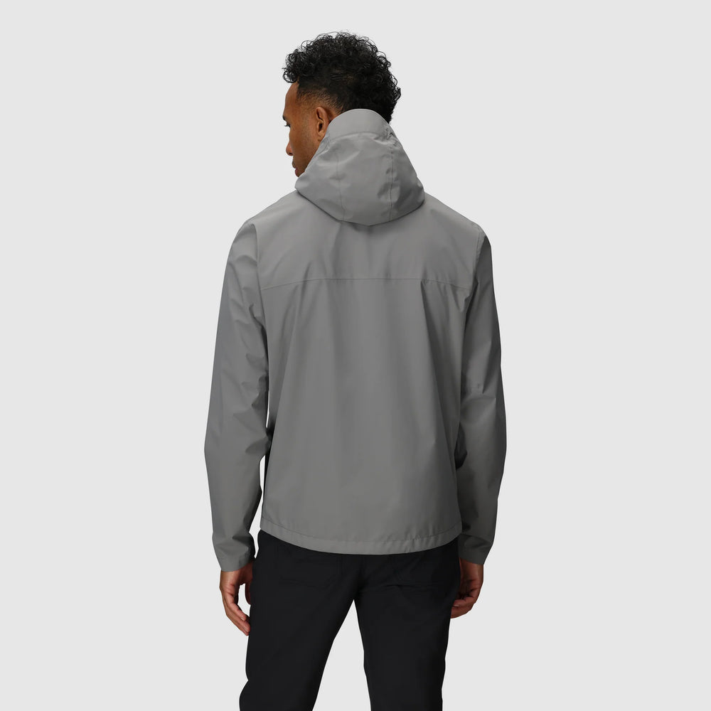 Outdoor Research Mens Stratoburst Stretch Rain Jacket Wolf Grey