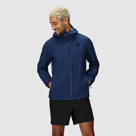 Outdoor Research Mens Stratoburst Stretch Rain Jacket Cenote