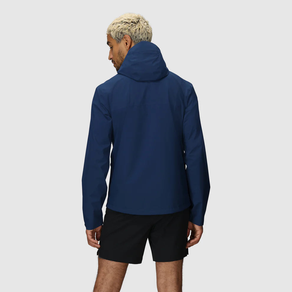 Outdoor Research Mens Stratoburst Stretch Rain Jacket Solid Cenote