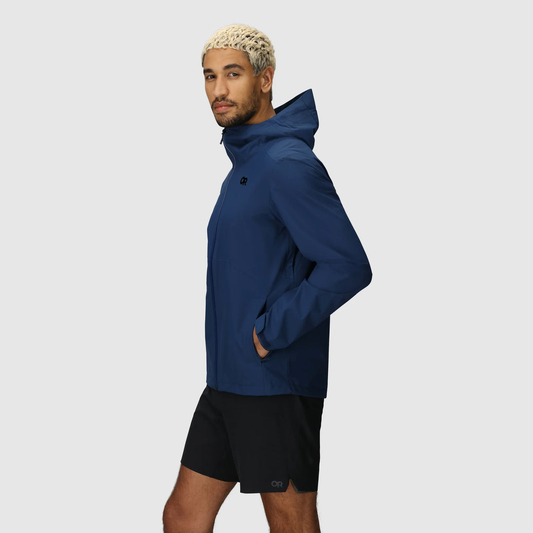 Outdoor Research Mens Stratoburst Stretch Rain Jacket Cenote