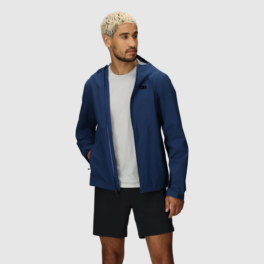 Outdoor Research Mens Stratoburst Stretch Rain Jacket Cenote