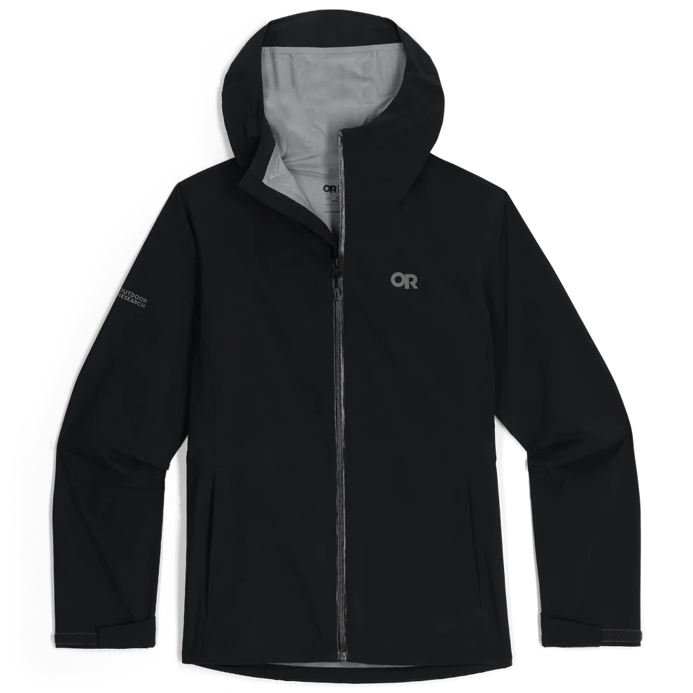 Outdoor Research Womens Stratoburst Stretch Rain Jacket Black