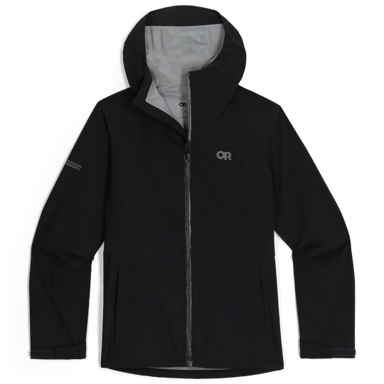 Outdoor Research Womens Stratoburst Stretch Rain Jacket Black