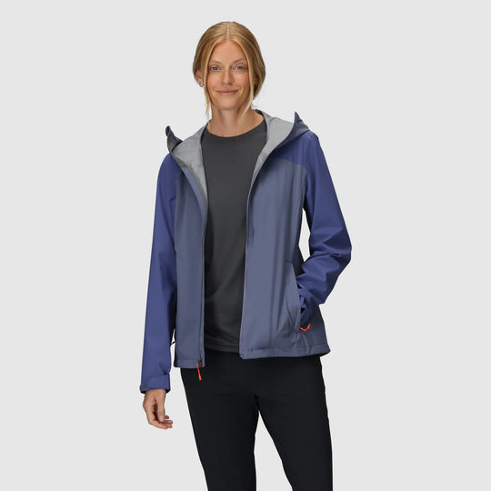 Outdoor Research Womens Stratoburst Stretch Rain Jacket Summit/Galactic