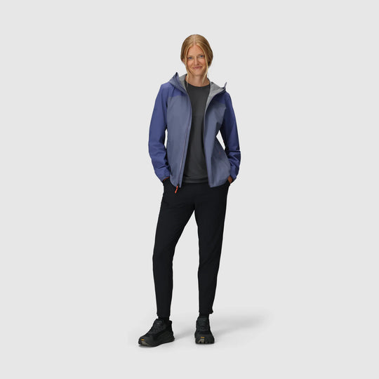 Outdoor Research Womens Stratoburst Stretch Rain Jacket Summit/Galactic