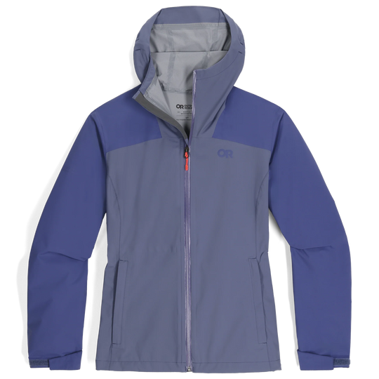 Outdoor Research Womens Stratoburst Stretch Rain Jacket Summit/Galactic