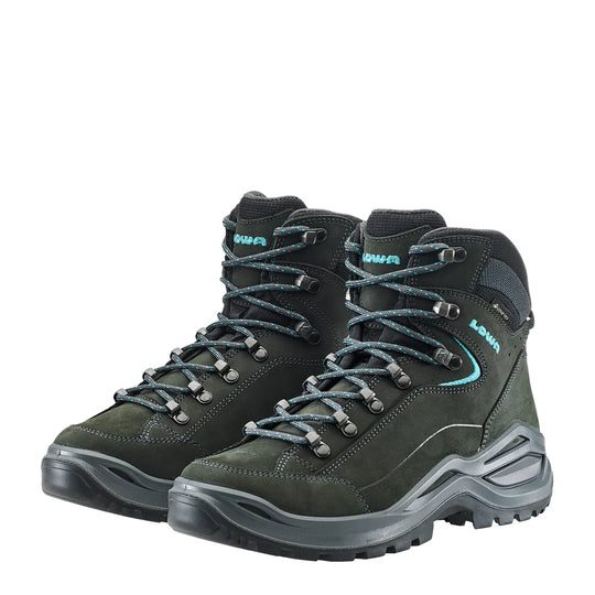 Lowa Renegade Evo Mid Womens Asphalt Turquoise