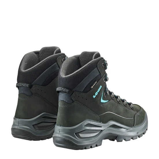Lowa Renegade Evo Mid Womens Asphalt Turquoise
