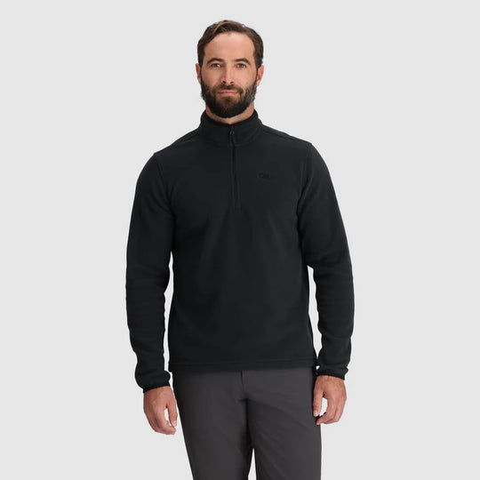 Outdoor Research Mens OR Polartec® 100 Quarter Zip Black