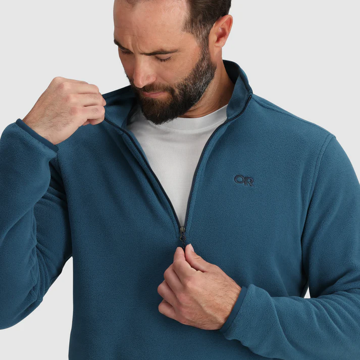 Outdoor Research Mens OR Polartec® 100 Quarter Zip Harbor