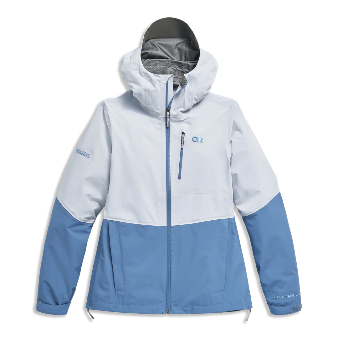 Outdoor Research Womens Aspire 3L Jacket Titanium/Ascent Blue