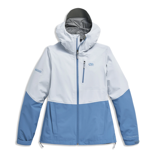 Outdoor Research Womens Aspire 3L Jacket Titanium/Ascent Blue