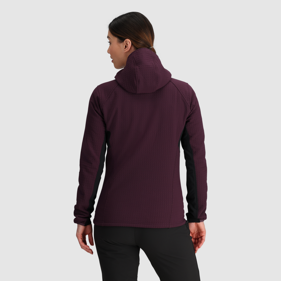 Outdoor Research Women Vigor Plus Fleece Hoodie Amethyst/Black