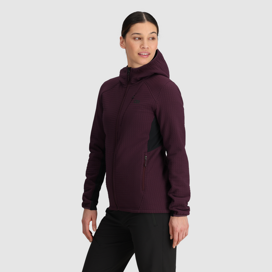 Outdoor Research Women Vigor Plus Fleece Hoodie Amethyst/Black