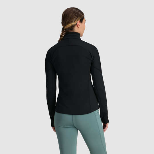 Outdoor Research Women Deviator Fleece Half Zip Black