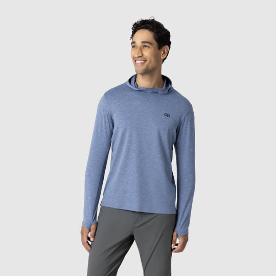 Outdoor Research Mens ActiveIce Spectrum Sun Hoodie Ascent Blue Heather