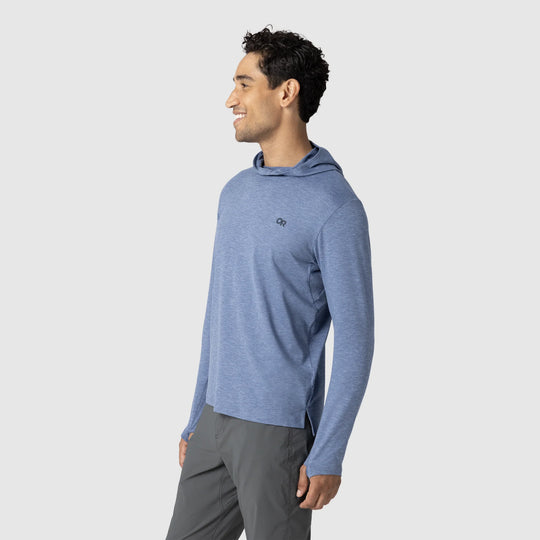 Outdoor Research Mens ActiveIce Spectrum Sun Hoodie Ascent Blue Heather
