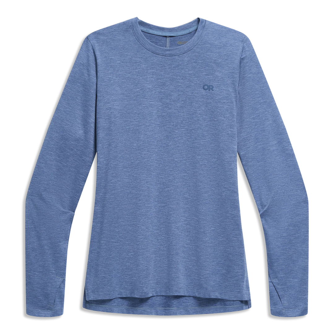 Outdoor Research Womens ActiveIce Spectrum Sun Long Sleeve T-Shirt Ascent Blue Heather