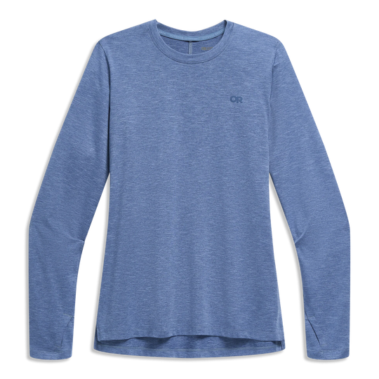 Outdoor Research Womens ActiveIce Spectrum Sun Long Sleeve T-Shirt Ascent Blue Heather