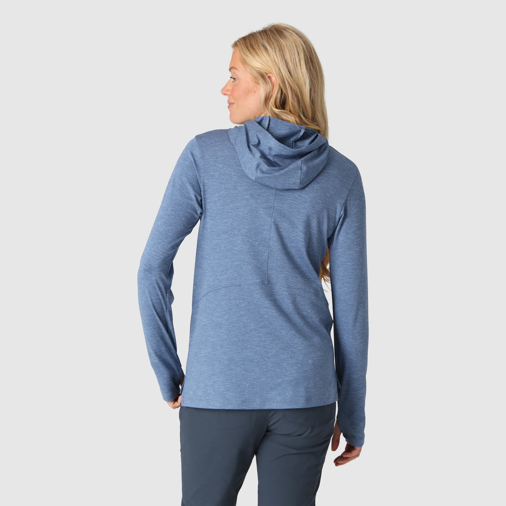 Outdoor Research Womens ActiveIce Spectrum Sun Hoodie Ascent Blue Heather