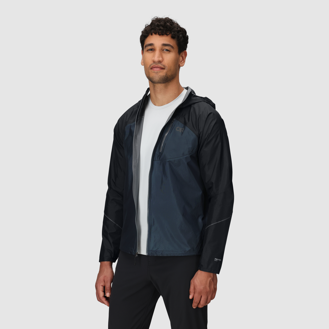 Outdoor Research Men Helium Rain Jacket Atlantic