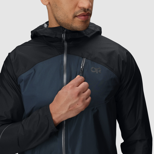 Outdoor Research Men Helium Rain Jacket Atlantic