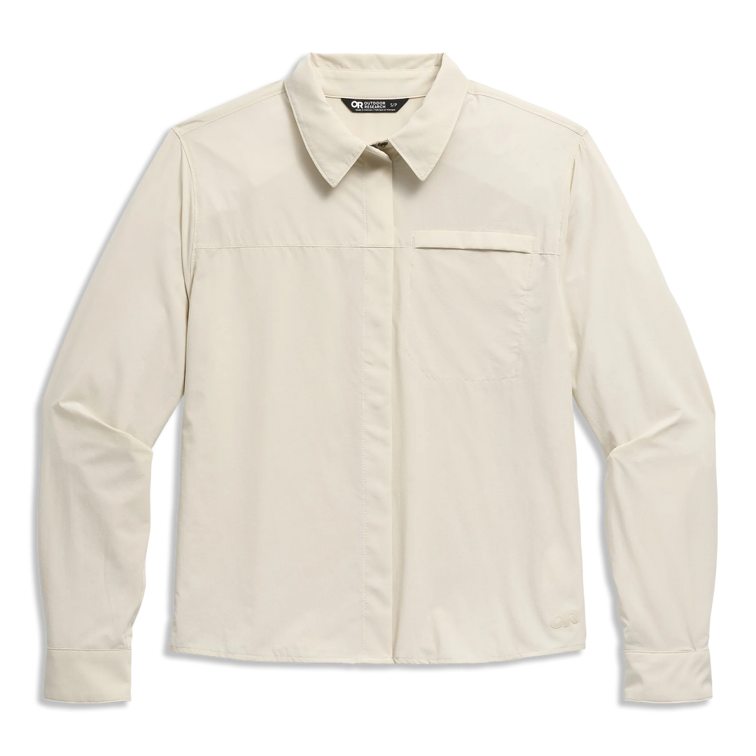 Outdoor Research Womens Astroman Long Sleeve Sun Shirt Oyster