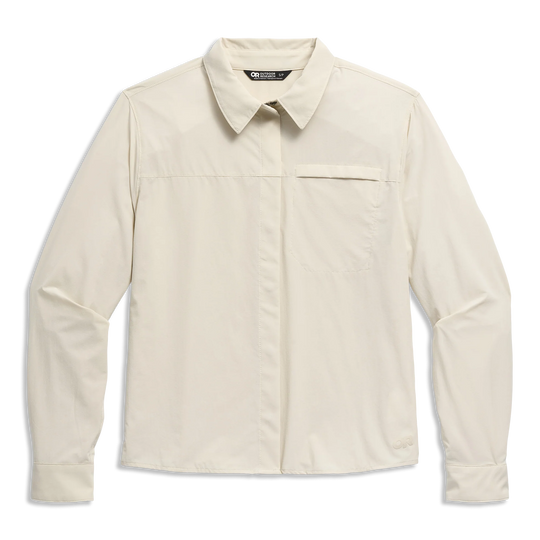 Outdoor Research Womens Astroman Long Sleeve Sun Shirt Oyster