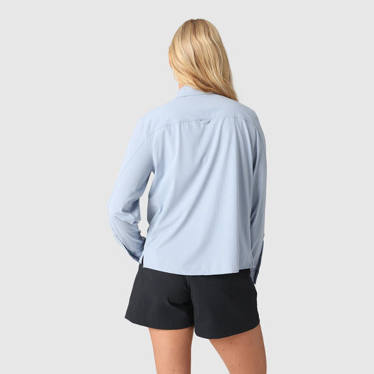 Outdoor Research Womens Astroman Long Sleeve Sun Shirt Fjord