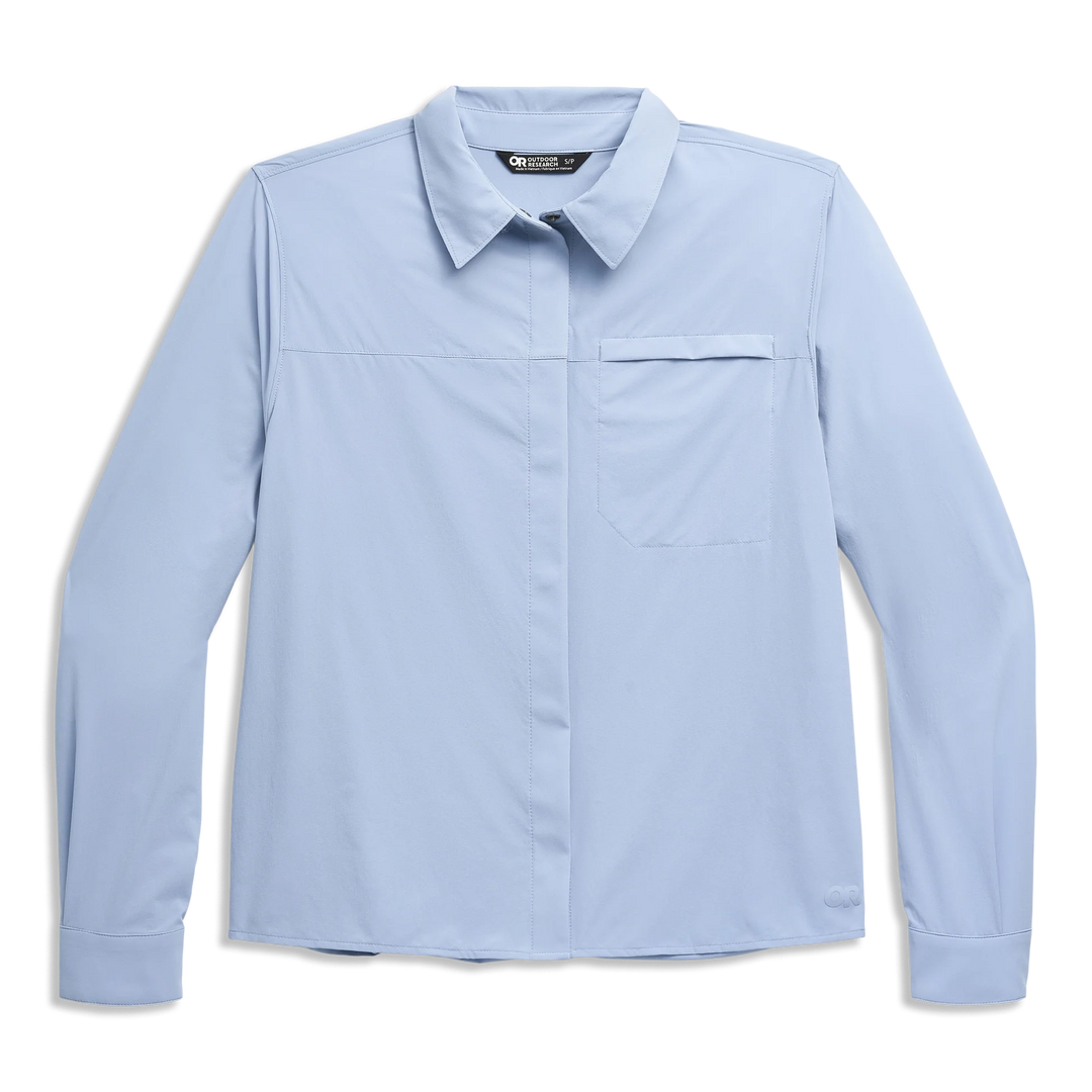 Outdoor Research Womens Astroman Long Sleeve Sun Shirt Fjord