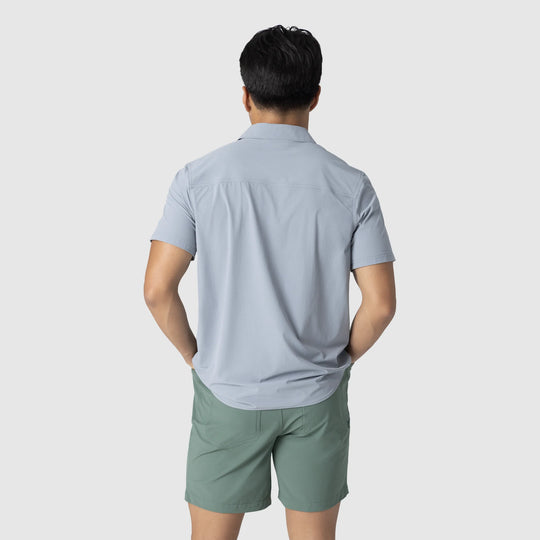 Outdoor Research Mens Astroman Air Short Sleeve Sun Shirt Slate