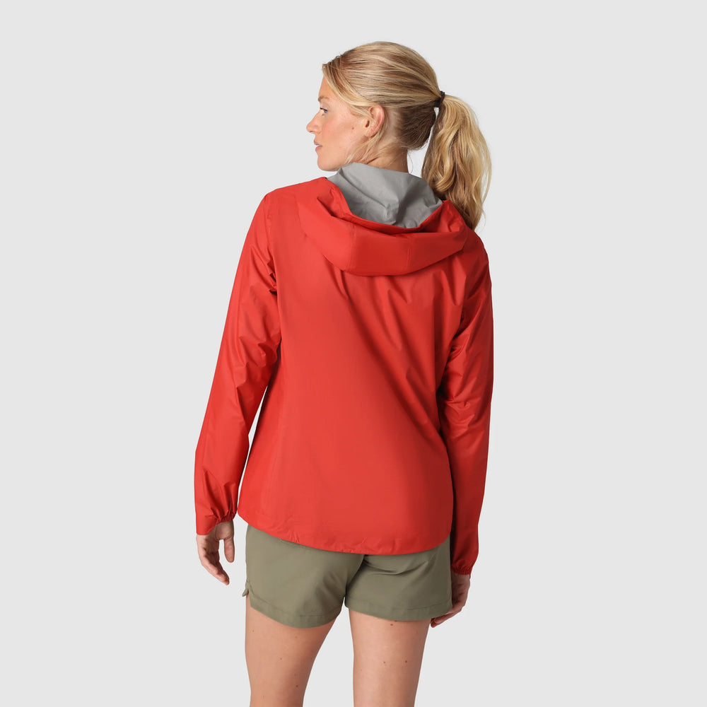 Outdoor Research Womens Helium Rain UL Jacket Madrone Red